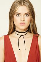 Forever21 Faux Suede Layered Chain Choker