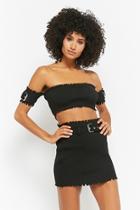 Forever21 Ribbed Crop Top & Skirt Set