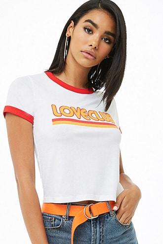 Forever21 Love Club Ringer Tee