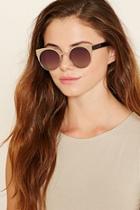 Forever21 Gold & Purple Metallic Cat Eye Sunglasses