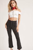 Forever21 Striped Flare Pants