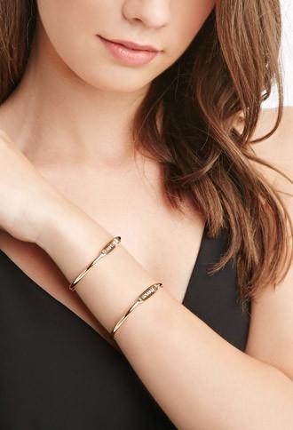 Forever21 Engraved Cuff Set