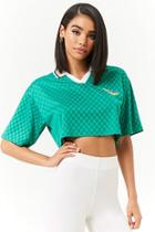 Forever21 Pony Cropped Jersey Polo
