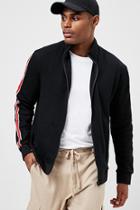 Forever21 Smash Ribbed Striped-trim Jacket