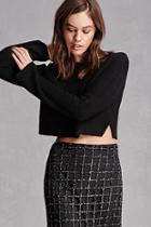 Forever21 Purl Knit Cropped Sweater