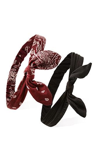 Forever21 Bow-front Headwrap Set