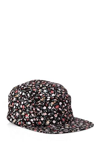 Forever21 Men Floral Print Five-panel Hat