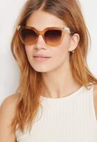 Forever21 Angular Cat-eye Sunglasses (brown/gold)