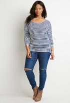 Forever21 Plus Classic Striped Top