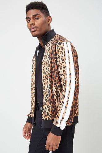 Forever21 Leopard Print Track Jacket