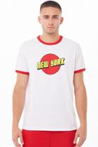 Forever21 New York Graphic Ringer Tee
