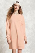 Forever21 Longline Raw-cut Sweatshirt