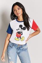 Forever21 Colorblock Mickey Mouse Tee