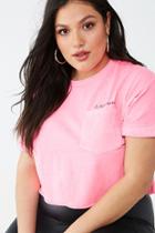 Forever21 Plus Size Out Of Order Graphic Boxy Pocket Tee