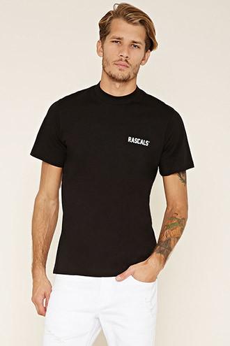 21 Men Men's  Black Rascals Graphic Tee