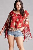 Forever21 Tassels N Lace Floral Top