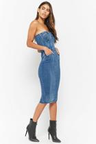 Forever21 Stretch-denim Tube Dress