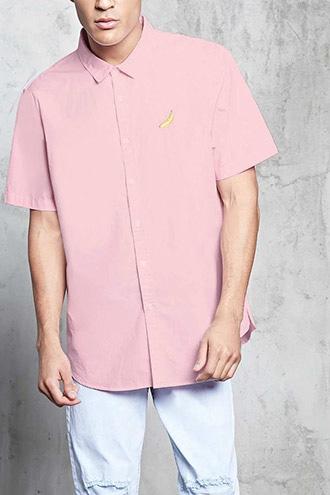 Forever21 Embriodered Banana Shirt