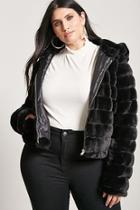 Forever21 Plus Size Faux Fur Quilted Jacket