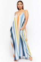 Forever21 Plus Size Ombre Striped Maxi Dress