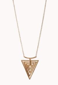 Forever21 Cutout Triangle Necklace