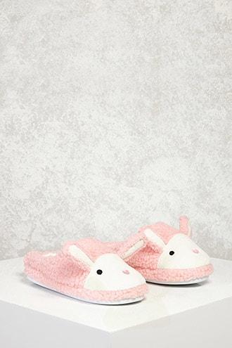 Forever21 Faux Shearling Bunny Slippers
