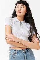 Forever21 Pull-ring Zip Top