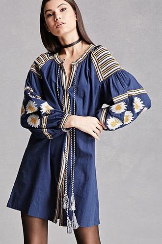Forever21 Velzera Tribal Pattern Dress