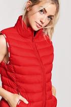 Forever21 Active Train Piped Puffer Vest