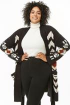 Forever21 Plus Size Tribal-inspired Shawl Cardigan