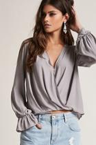 Forever21 High-low Surplice Top