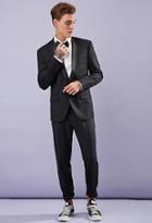 21 Men Men's  Satin Trim Blazer