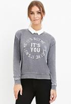 Forever21 You Graphic Heathered Sweatshirt