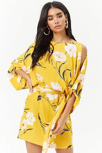 Forever21 Floral Blouson Dress