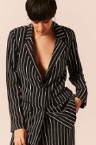 Forever21 Striped Button-front Blazer