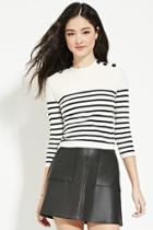 Forever21 Women's  Striped Sweater Top
