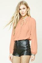Forever21 Ruffled Button-front Blouse