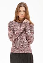 Forever21 Marled Cable Knit Sweater