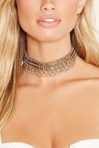 Forever21 Burnished Etched Chain Choker