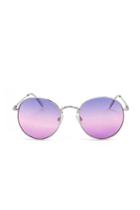 Forever21 Ombre Metallic Round Sunglasses