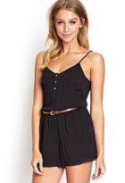 Forever21 Lace-edged Cami Romper