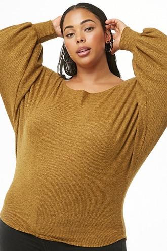 Forever21 Plus Size Balloon-sleeve Top