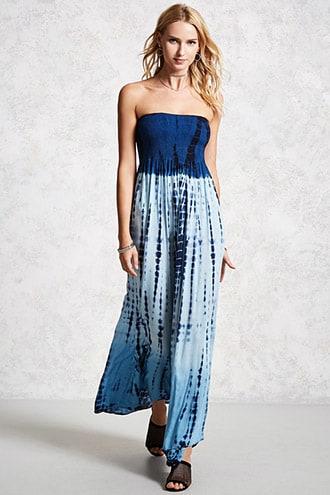 Forever21 Strapless Ombre Maxi Dress