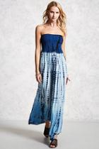 Forever21 Strapless Ombre Maxi Dress