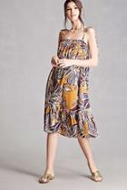 Forever21 Lush Leaf Print Cami Dress