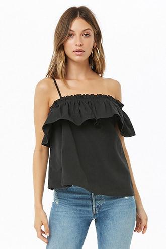 Forever21 Ruffle One-shoulder Top