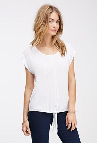 Forever21 Knotted Jersey Tee