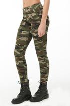 Forever21 Camo Print Skinny Ankle-zip Pants