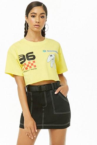 Forever21 Topstitched Mini Skirt