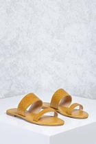 Forever21 Embossed Faux Leather Sandals